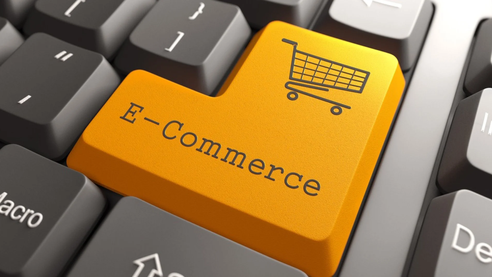 e-commerce logo with a shopping chart